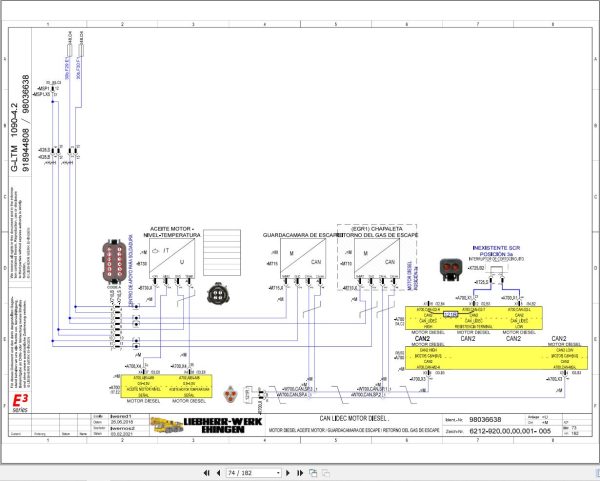 Liebherr Crane G LTM 1090 4.2 Z87201 Electric and Hydraulic Diagrams ES 3