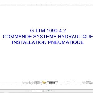 Liebherr Crane G LTM 1090 4.2 Z87201 Electric and Hydraulic Diagrams FR 1
