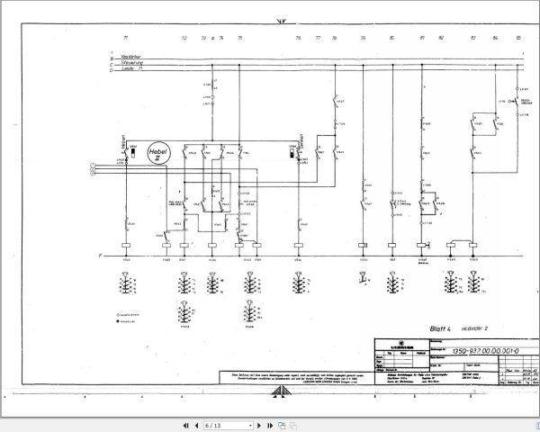 Liebherr Crane LG 1200 Z10127 Electric Diagrams DE 2