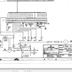 Liebherr Crane LG 1250 Z10235 Electric Diagrams DE 1