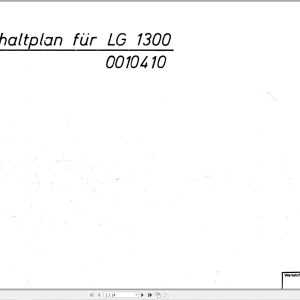 Liebherr Crane LG 1350 Z10410 Electric Diagrams DE 1