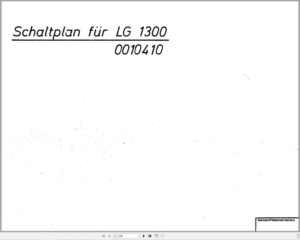 Liebherr Crane LG 1350 Z10410 Electric Diagrams DE 1