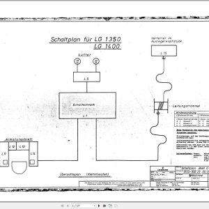 Liebherr Crane LG 1400 Z11640 Electric Diagrams DE 1