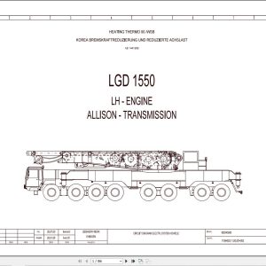 Liebherr Crane LG 1550 Z73705 Electric and Hydraulic Diagrams EN 1