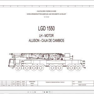 Liebherr Crane LG 1550 Z73705 Electric and Hydraulic Diagrams ES 1