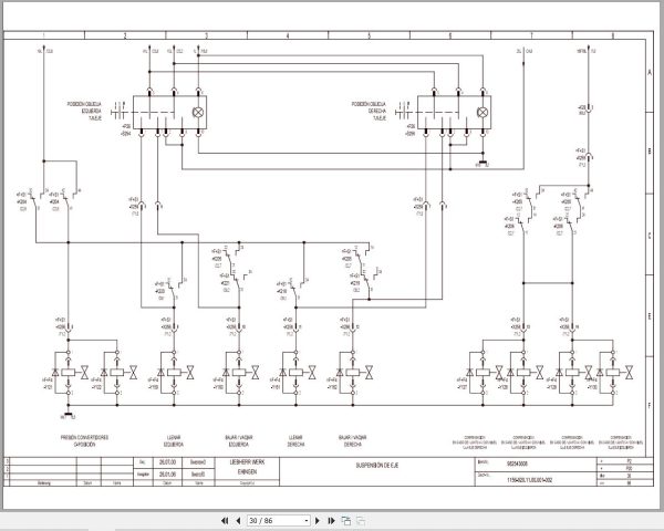 Liebherr Crane LG 1550 Z73705 Electric and Hydraulic Diagrams ES 2