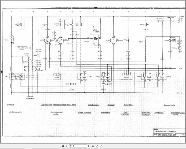 Liebherr Crane LG 1600 Z11071 Electric Diagrams DE 2