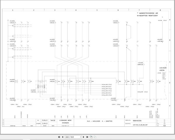 Liebherr Crane LG 1750 Z73758 Electric and Hydraulic Diagrams DE 2