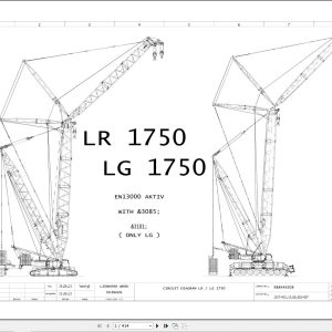 Liebherr Crane LG 1750 Z73758 Electric and Hydraulic Diagrams EN 1