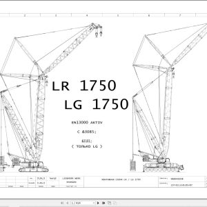 Liebherr Crane LG 1750 Z73758 Electric and Hydraulic Diagrams RU 1