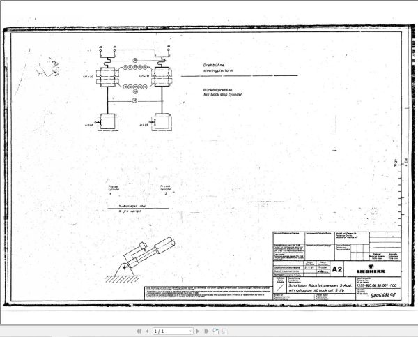 Liebherr Crane LGD 1400 Z15009 Electric Diagrams DE 1