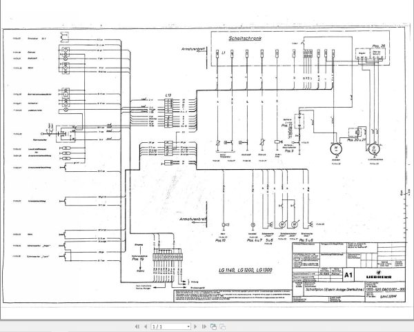 Liebherr Crane LGD 1400 Z15009 Electric Diagrams DE 2