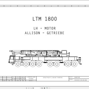 Liebherr Crane LGD 1550 Z73708 Electric and Hydraulic Diagrams DE 1