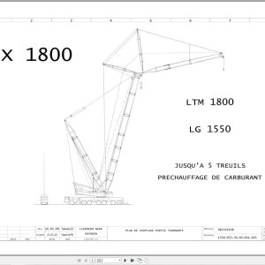 Liebherr Crane LGD 1550 Z73708 Electric and Hydraulic Diagrams FR 1