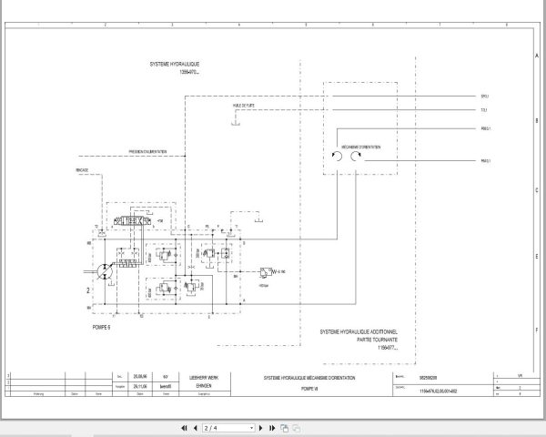 Liebherr Crane LGD 1550 Z73708 Electric and Hydraulic Diagrams FR 3