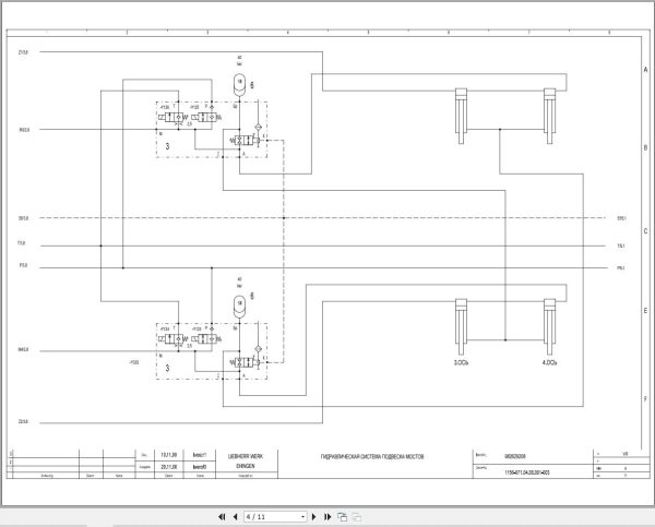 Liebherr Crane LGD 1550 Z73708 Electric and Hydraulic Diagrams RU 3