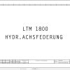 Liebherr Crane LGD 1800 Z14369 Electric and Hydraulic Diagrams DE 1
