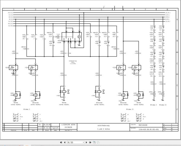 Liebherr Crane LGD 1800 Z14369 Electric and Hydraulic Diagrams DE 3