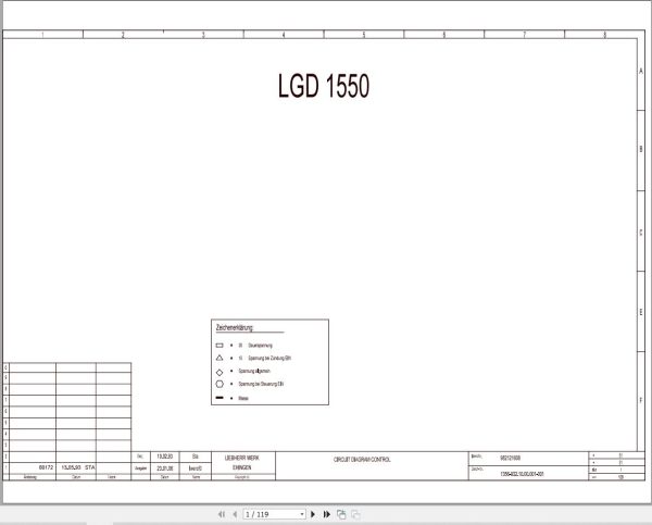 Liebherr Crane LGD 1800 Z14369 Electric and Hydraulic Diagrams EN 1