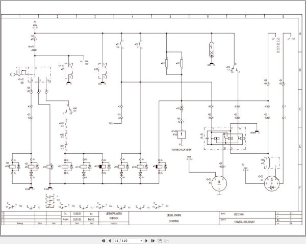 Liebherr Crane LGD 1800 Z14369 Electric and Hydraulic Diagrams EN 2