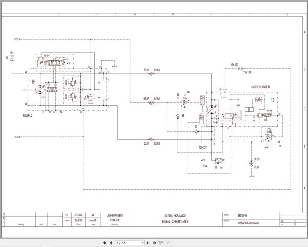 Liebherr Crane LGD 1800 Z14369 Electric and Hydraulic Diagrams ES 2