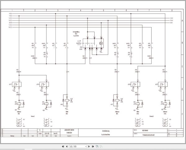 Liebherr Crane LGD 1800 Z14369 Electric and Hydraulic Diagrams ES 3