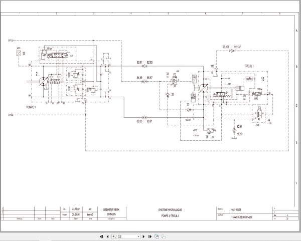 Liebherr Crane LGD 1800 Z14369 Electric and Hydraulic Diagrams FR 3
