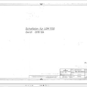 Liebherr Crane LGM 1130 Z10524 Electric Diagrams DE 1