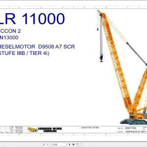 Liebherr Crane LR 11000 Z98200 Electric and Hydraulic Diagrams DE 1