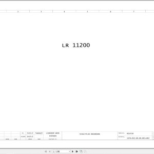 Liebherr Crane LR 11200 Z15049 Electric and Hydraulic Diagrams DE 1