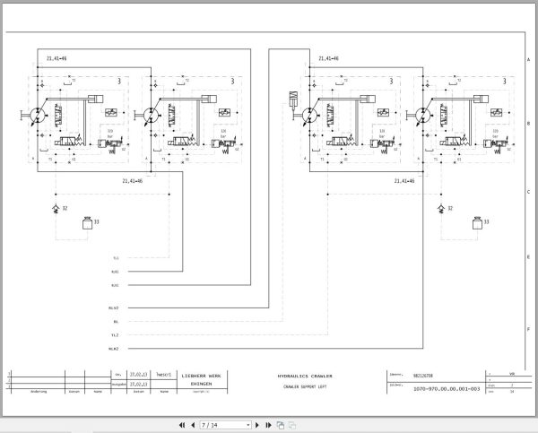 Liebherr Crane LR 11200 Z15049 Electric and Hydraulic Diagrams EN 2