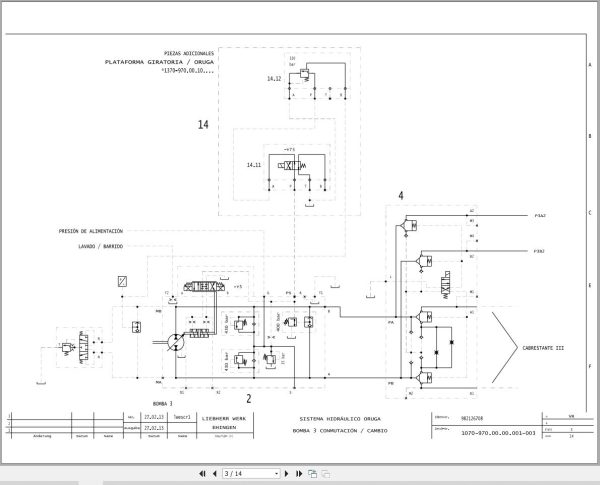 Liebherr Crane LR 11200 Z15049 Electric and Hydraulic Diagrams ES 2