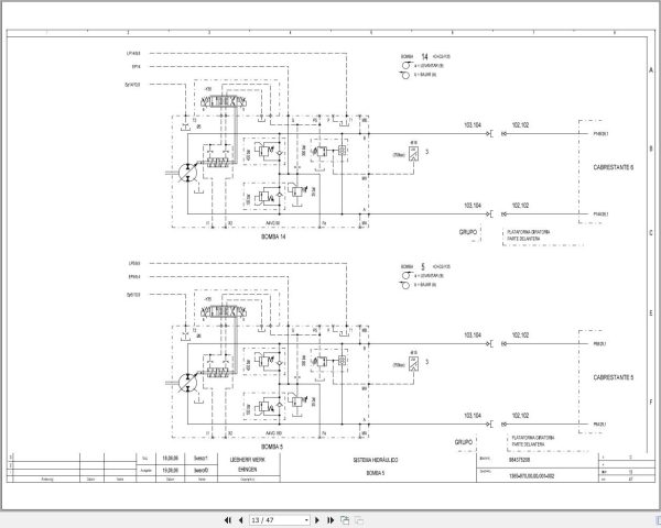 Liebherr Crane LR 11250 Z74810 Electric and Hydraulic Diagrams ES 3