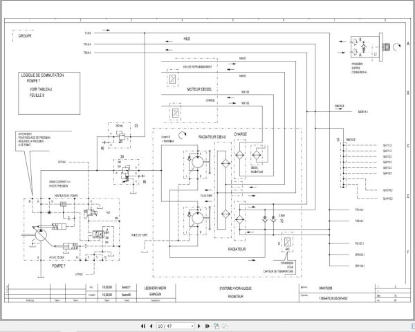 Liebherr Crane LR 11250 Z74810 Electric and Hydraulic Diagrams FR 3