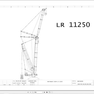 Liebherr Crane LR 11250 Z74810 Electric and Hydraulic Diagrams RU 1