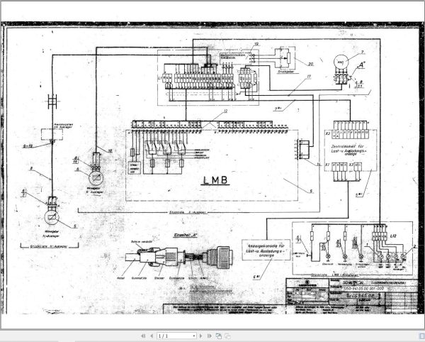 Liebherr Crane LR 1200 Z11884 Electric Diagrams DE 2