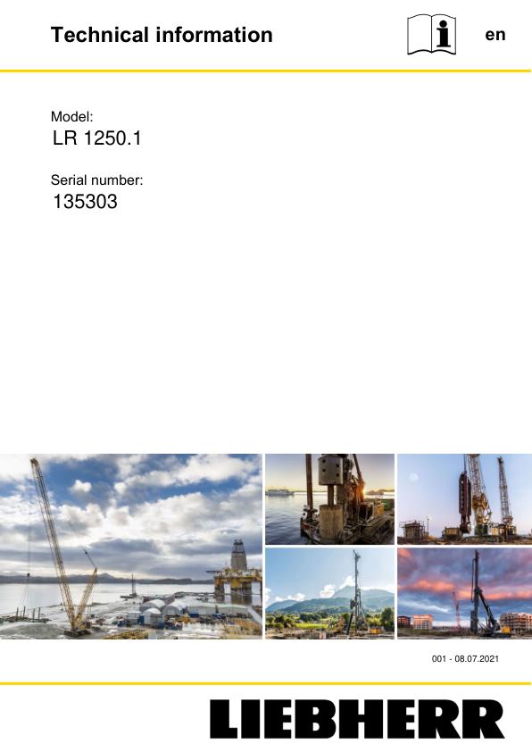 Liebherr Crane LR 1250.1 135303 Technical Information 2021 1