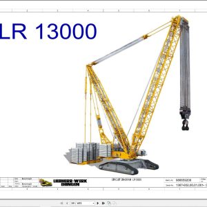 Liebherr Crane LR 13000 Z98400 Electric and Hydraulic Diagrams EN 1