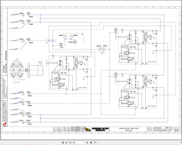 Liebherr Crane LR 13000 Z98400 Electric and Hydraulic Diagrams EN 3