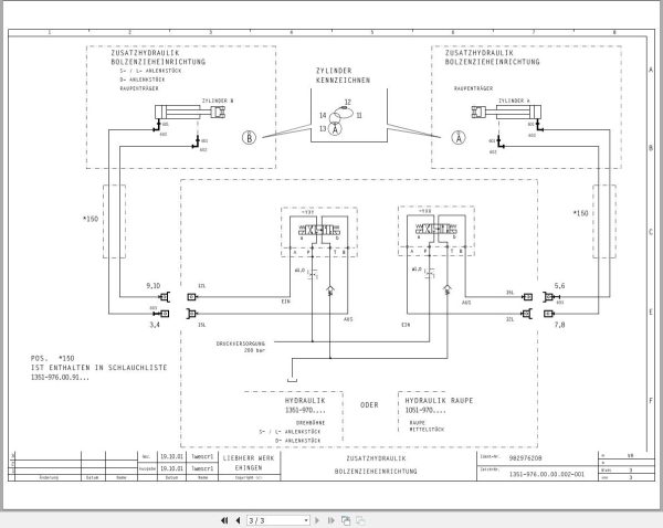Liebherr Crane LR 1350 1 Z74036 Electric and Hydraulic Diagrams DE 2