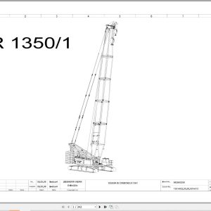 Liebherr Crane LR 1350 1 Z74036 Electric and Hydraulic Diagrams ES 1