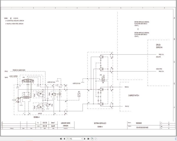 Liebherr Crane LR 1350 1 Z74036 Electric and Hydraulic Diagrams ES 3
