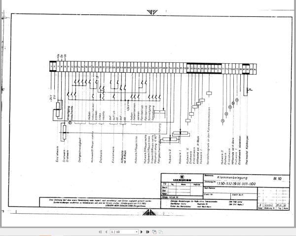 Liebherr Crane LR 1350 Z10980 Electric Diagrams DE 2