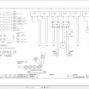 Liebherr Crane LR 1400 1 Z74027 Electric and Hydraulic Diagrams DE 1
