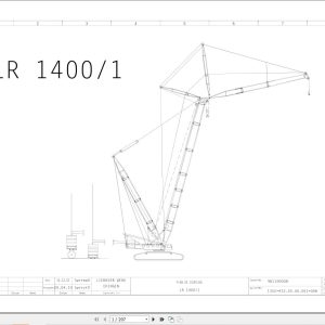 Liebherr Crane LR 1400 1 Z74027 Electric and Hydraulic Diagrams FR 1