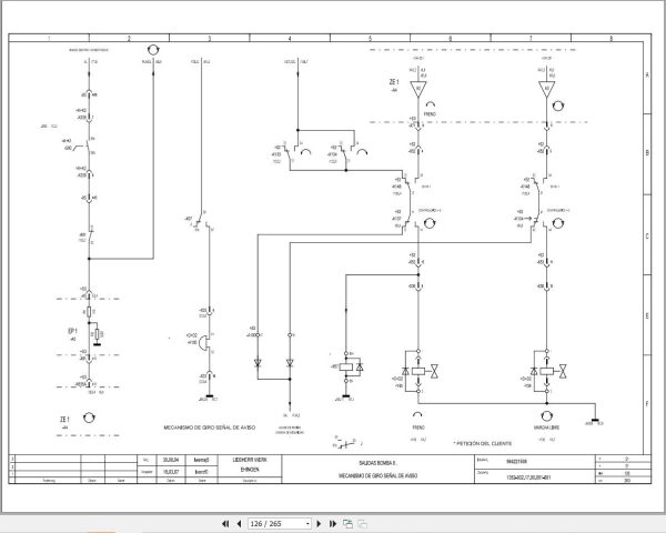 Liebherr Crane LR 1400 2 Z74297 Electric and Hydraulic Diagrams ES 2