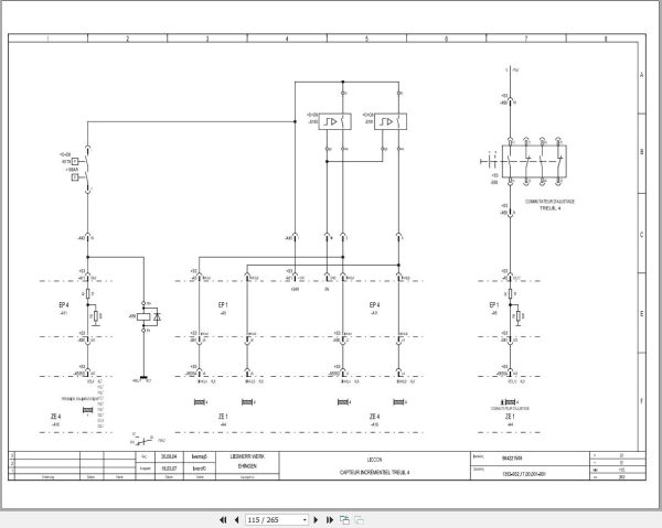 Liebherr Crane LR 1400 2 Z74297 Electric and Hydraulic Diagrams FR 2