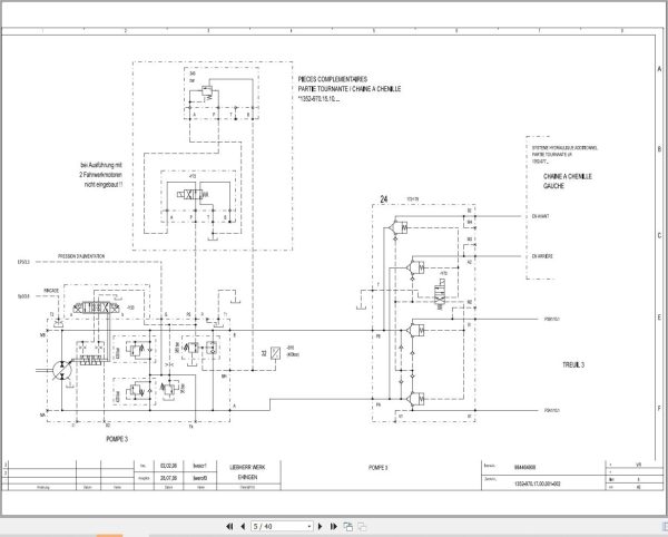 Liebherr Crane LR 1400 2 Z74297 Electric and Hydraulic Diagrams FR 3