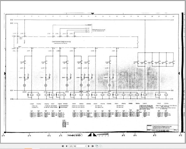 Liebherr Crane LR 1400 Z11943 Electric Diagrams DE 2