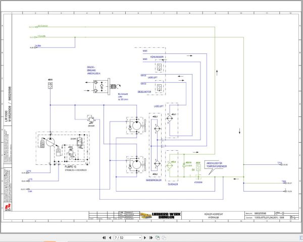 Liebherr Crane LR 1500 Z74430 Electric and Hydraulic Diagrams DE 3